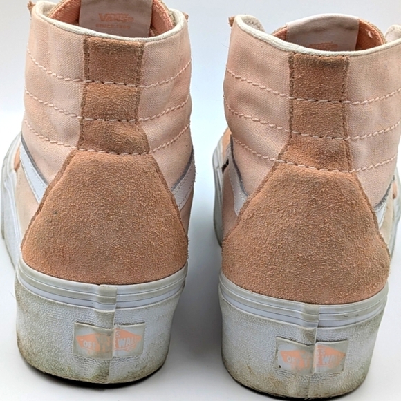 Vans Sk8-Hi Tapered Stackform Peach Sneakers W 8.5 - Picture 4 of 10